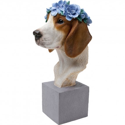 Decoratie buste hound Beagle Kare Design