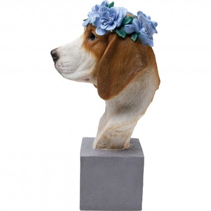 Decoratie buste hound Beagle Kare Design