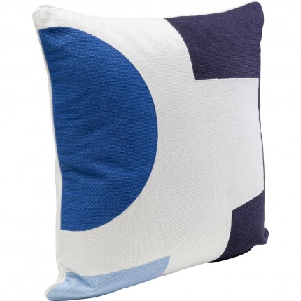 Cushion Forma blue and white 50x50cm Kare Design