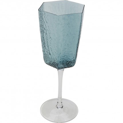 Red Wine Glass Cascata blue (6/Set) Kare Design