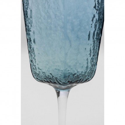 Red Wine Glass Cascata blue (6/Set) Kare Design