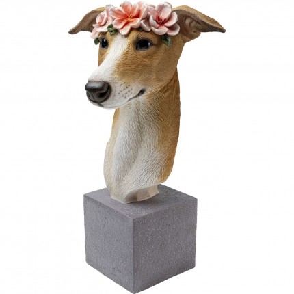 Decoratie buste hound windhond Kare Design