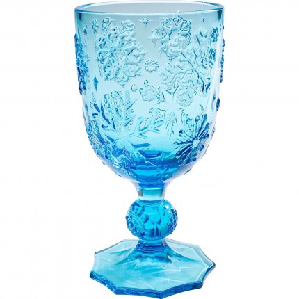 Wijnglazen Ice Flowers blauw (6/Set) Kare Design