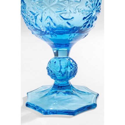 Wijnglazen Ice Flowers blauw (6/Set) Kare Design