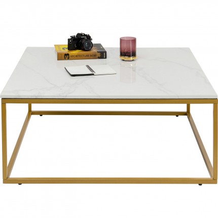 Salontafel Key West Goud 90x90cm Kare Design