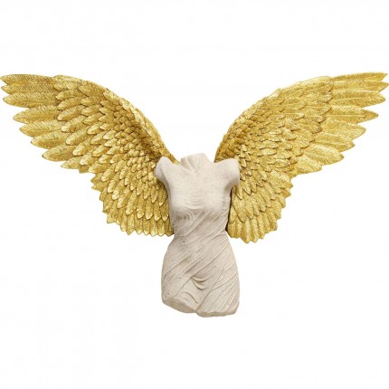 Wall Decoration Woman Bust Golden Wings 124x71cm Kare Design