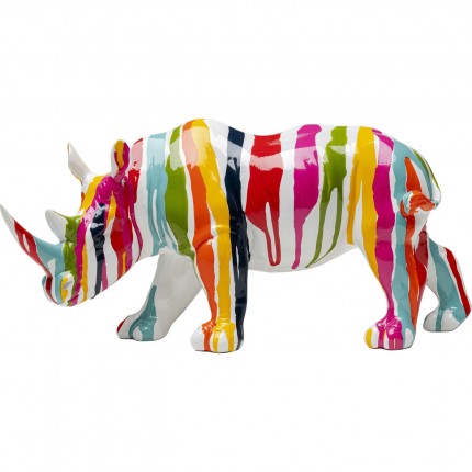 Decoratie rhino verfdruppels 34cm Kare Design