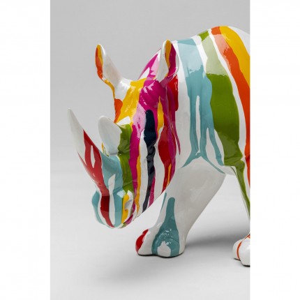 Decoratie rhino verfdruppels 34cm Kare Design