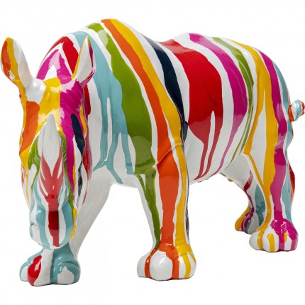 Decoratie rhino verfdruppels 34cm Kare Design