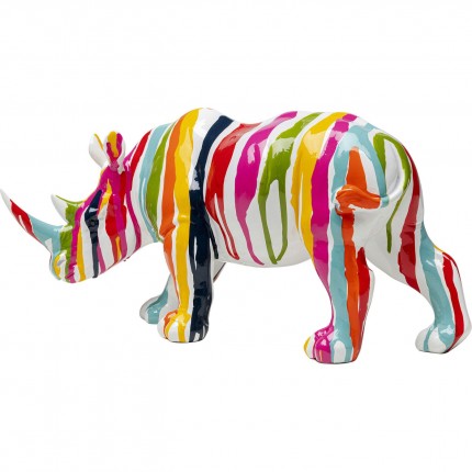 Decoratie rhino verfdruppels 34cm Kare Design