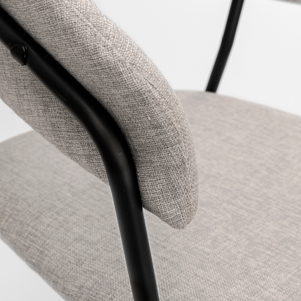 Chair with armrests Belle grey Kare Design