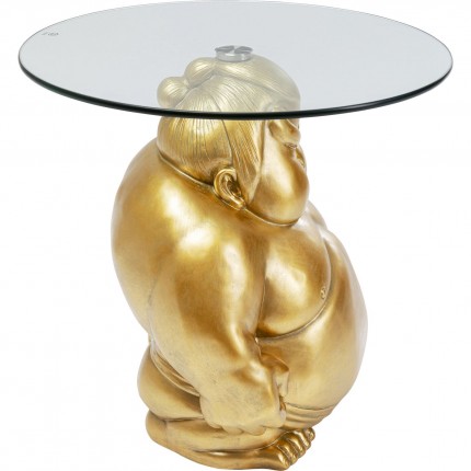 Bijzettafel sumo goud 54cm Kare Design