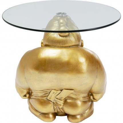 Bijzettafel sumo goud 54cm Kare Design