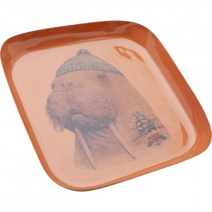 Tray Ego orange walrus Kare Design