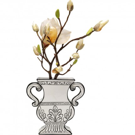 Vase Favola white and black Kare Design