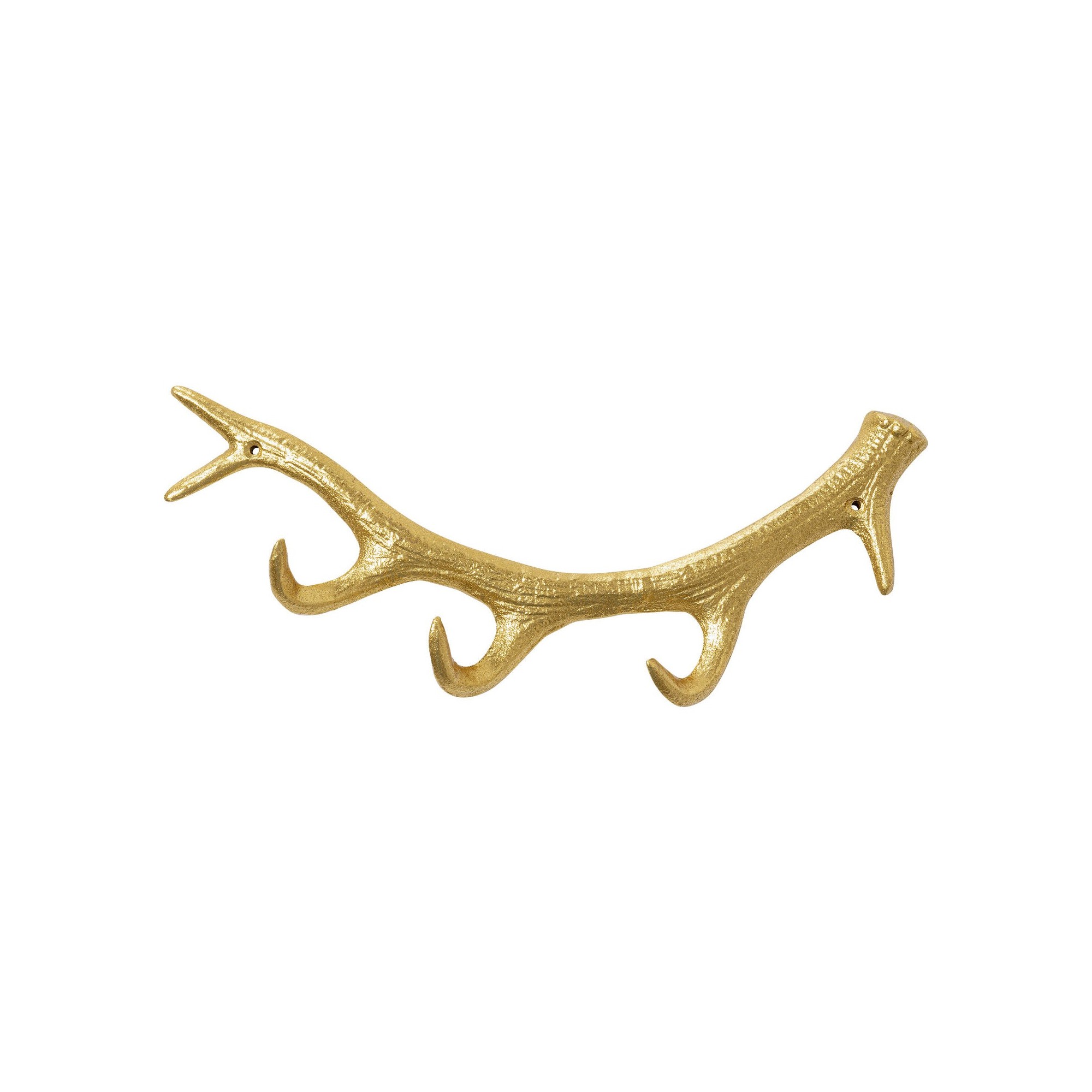 Garderobe murale Antler doré 35cm