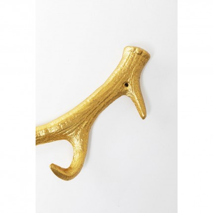 Wall Coat Rack antler gold Kare Design