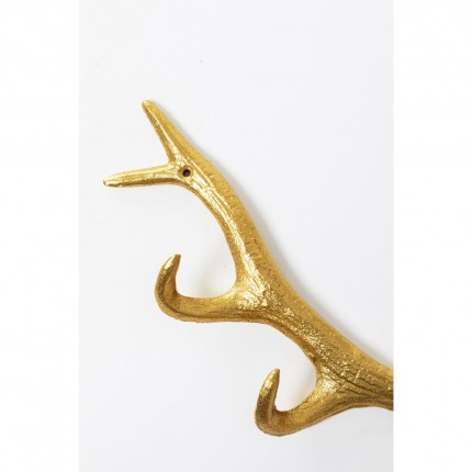 Wall Coat Rack antler gold Kare Design