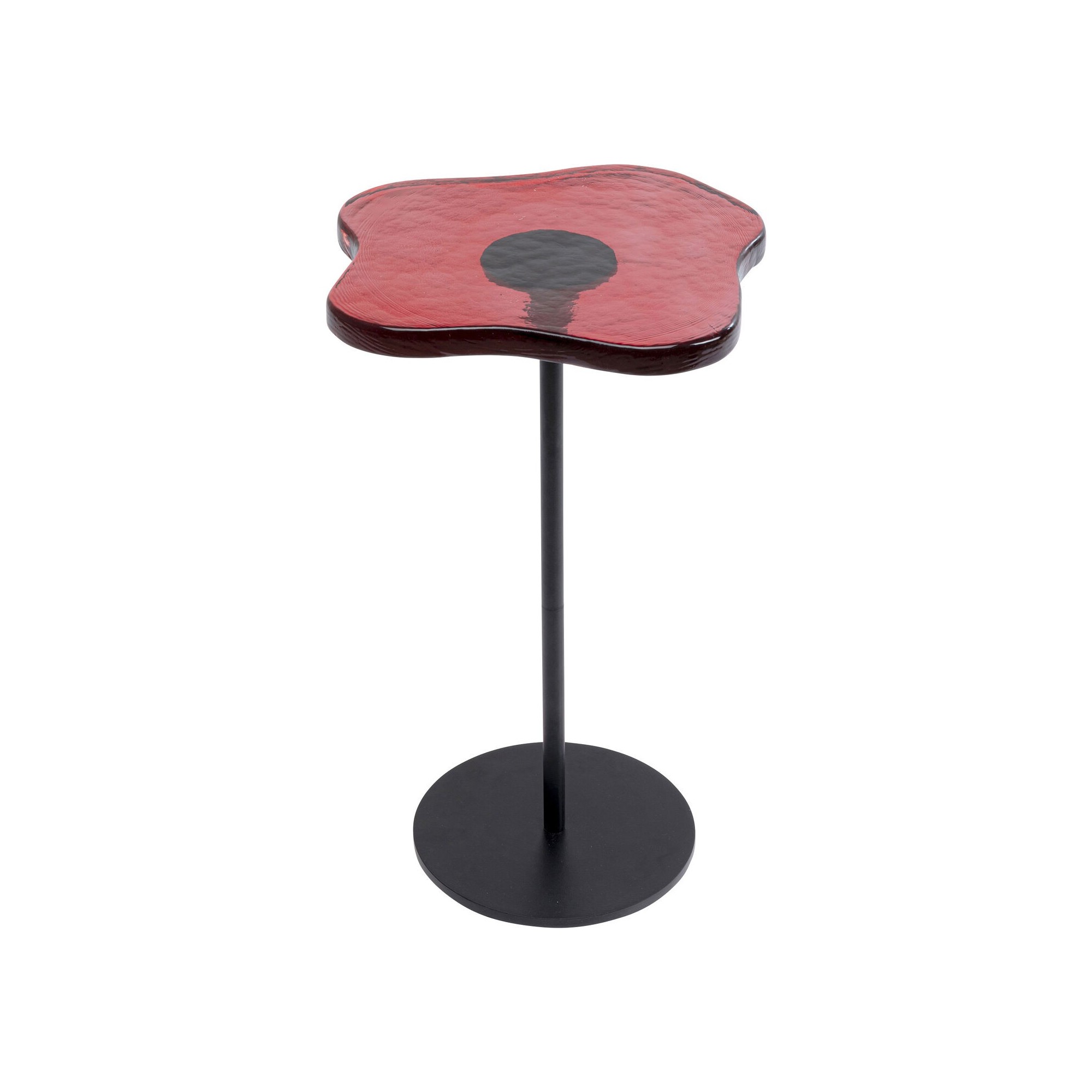 Table d appoint Lava rouge Ø30cm