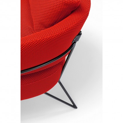 Armchair Peppo red Kare Design