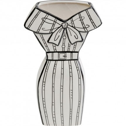 Vase Favola dress white and black Kare Design