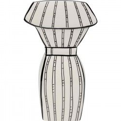 Vase Favola dress white and black Kare Design