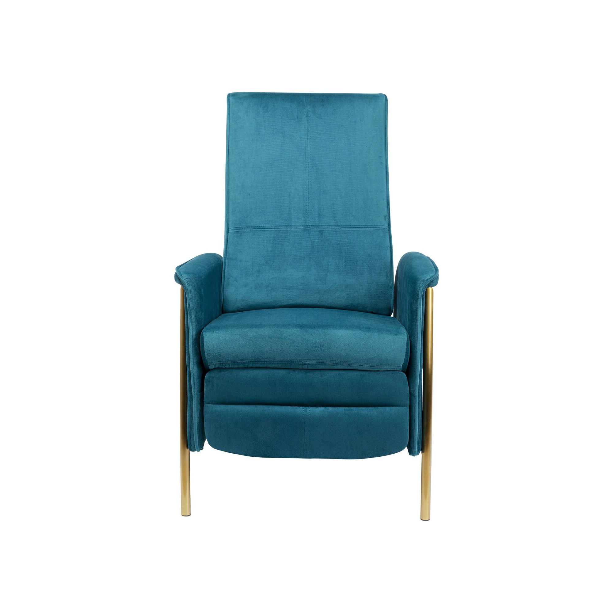 Fauteuil relax Lazy velours bleu Kare Design