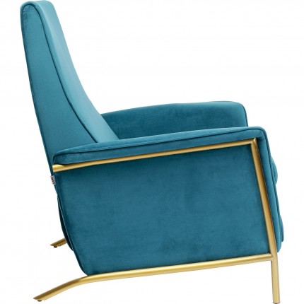 Relaxchair Lazy Velvet Blue Kare Design