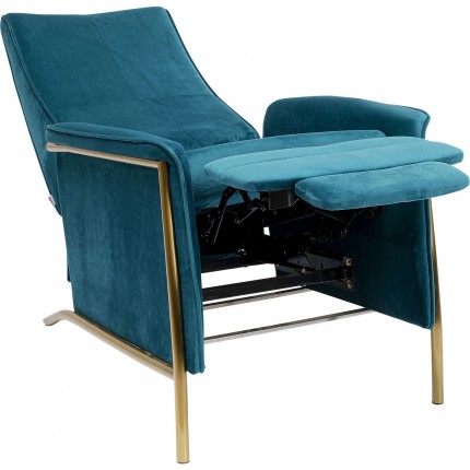 Relaxchair Lazy Velvet Blue Kare Design