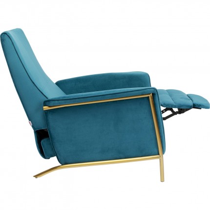 Relaxchair Lazy Velvet Blue Kare Design