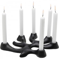 Candle Holder Corallo black Kare Design