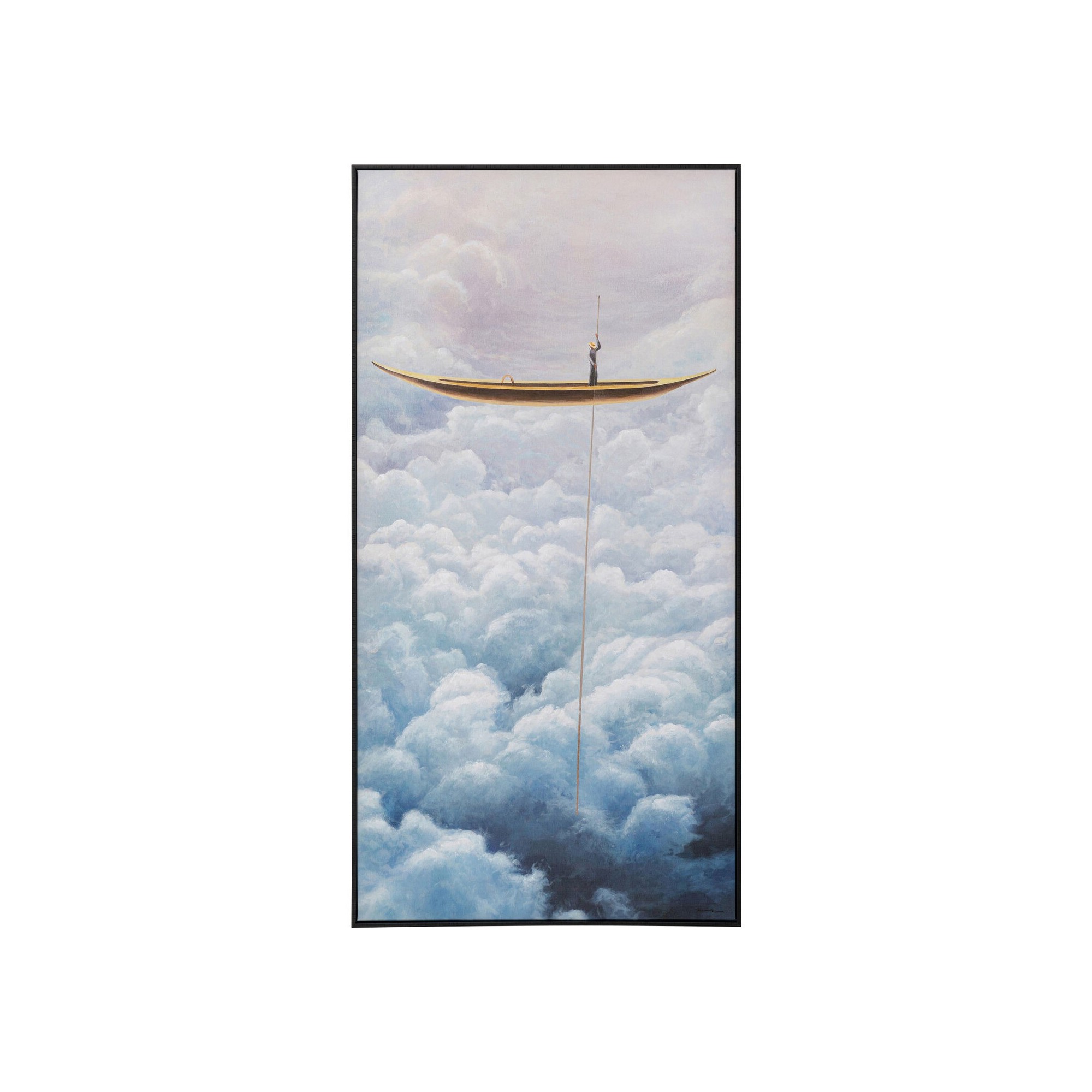 Tableau encadré Cloud Boat 60x120cm