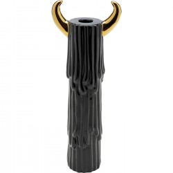 Candle Holder Yeti 30cm black and gold Kare Design