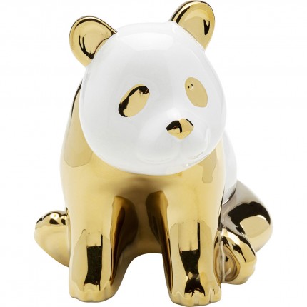 Woonaccessoires panda goud en wit 18cm Kare Design