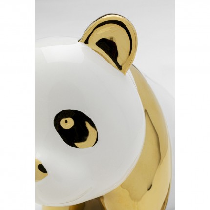 Woonaccessoires panda goud en wit 18cm Kare Design