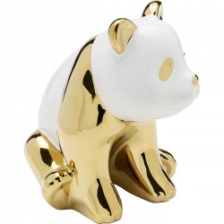 Woonaccessoires panda goud en wit 18cm Kare Design