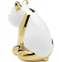 Woonaccessoires panda goud en wit 18cm Kare Design