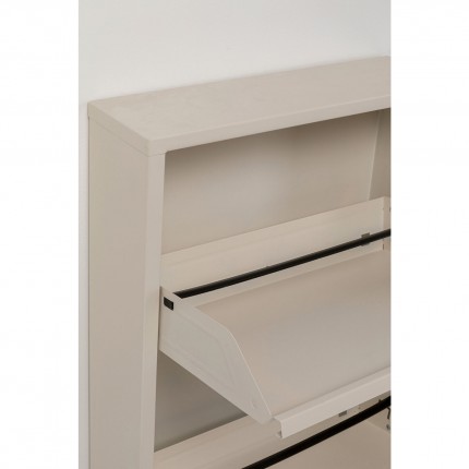 Schoenenkast Caruso creme 3 laden Kare Design