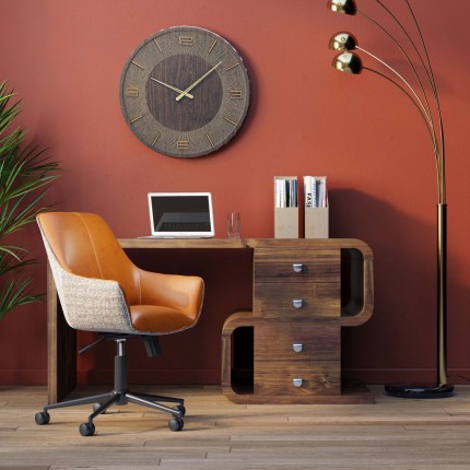 Bureau Snake walnoot 150x70cm Kare Design