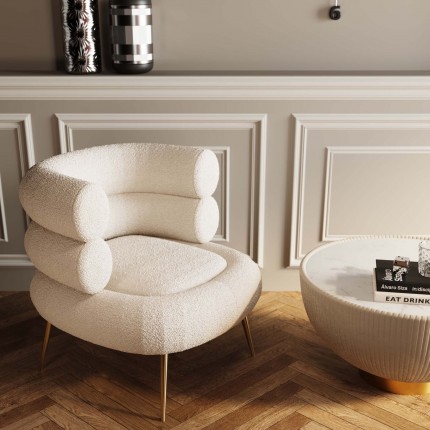 Fauteuil Livelli creme Kare Design