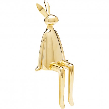 Deco rabbit gold sitting Kare Design