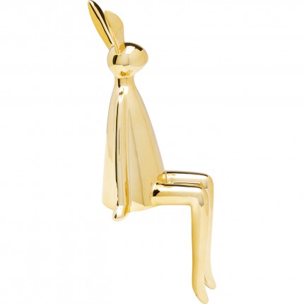 Deco rabbit gold sitting Kare Design