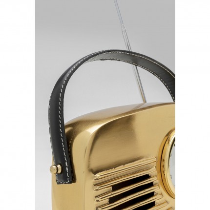 Tafelklok radio goud Kare Design