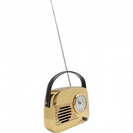 Table Clock radio gold Kare Design