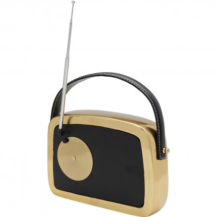 Tafelklok radio goud Kare Design