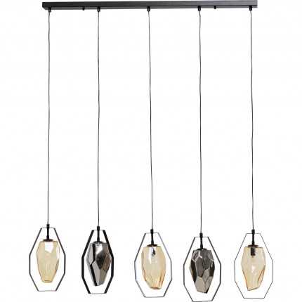 Hanglamp Diamond Fever 110cm zwart Kare Design