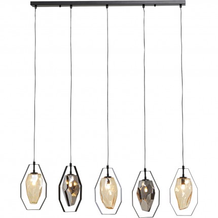 Hanglamp Diamond Fever 110cm zwart Kare Design