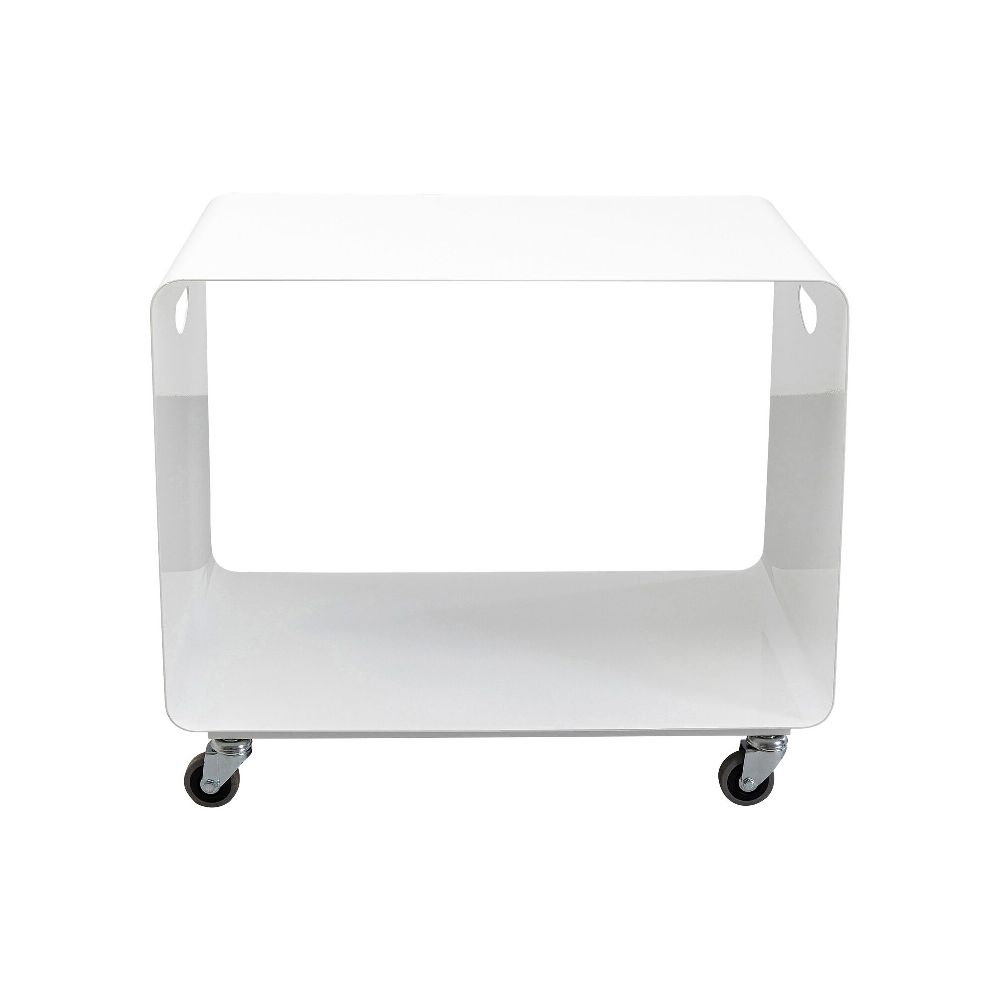 Table basse sur roulettes Casa blanc 60x40cm