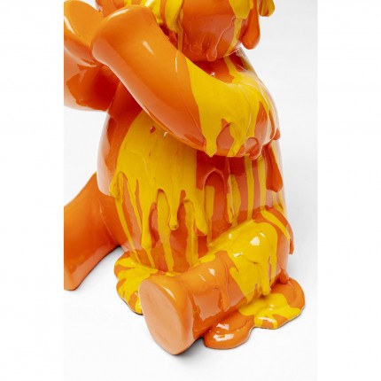 Deco bear sitting ice cream orange Kare Design