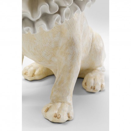 Decoratie bulldog wit koning Kare Design